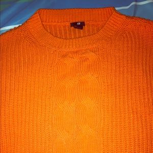 Orange H&M Winter Sweater